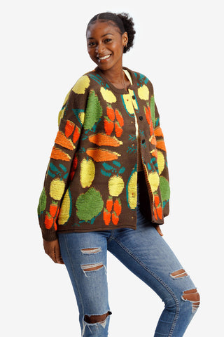 Brown Harvest Cardigan