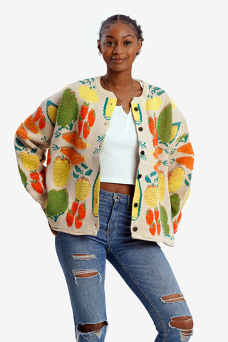 Beige Harvest Cardigan