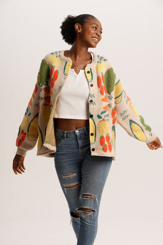 Beige Harvest Cardigan
