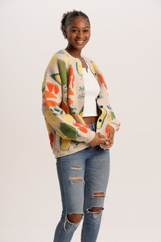 Beige Harvest Cardigan
