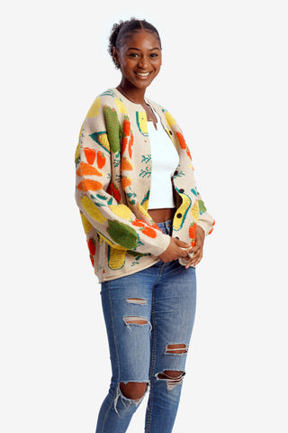 Beige Harvest Cardigan