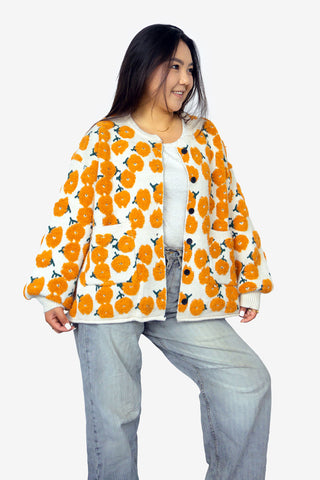 Golden Petal Cardigan