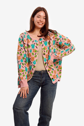 Retro Flower Cardigan