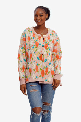Pink Meadow Bloom Cardigan