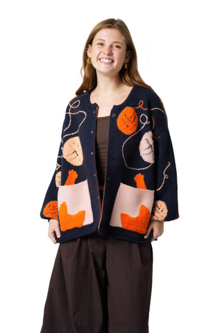 The Curious Cat Cardigan