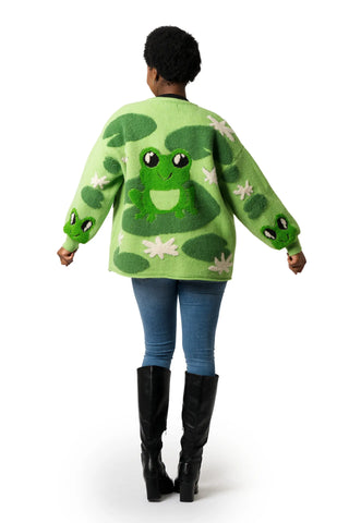 The Pond Frog Cardigan